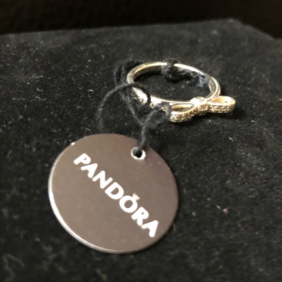 Pandora brilliant sentiments bow ring, Silver, Sz6 - Picture 7 of 7